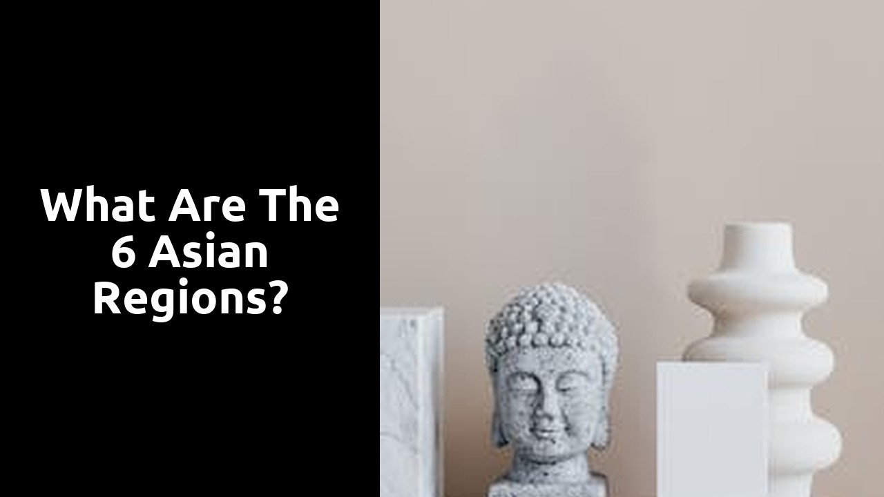 What are the 6 Asian regions?